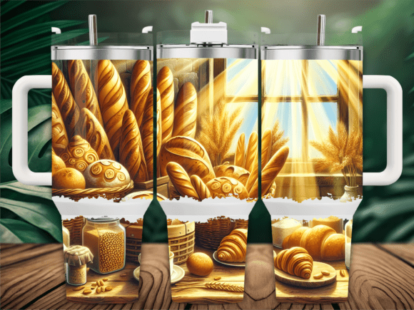 Bread Croissants Bakery 40oz Tumbler Graphics