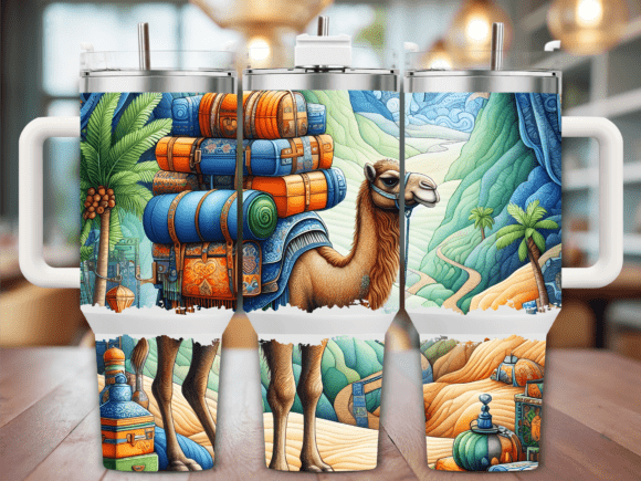 Colorful Travel Camel Tumbler Wrap Review