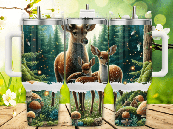 Enchanted Deer Forest Tumbler Wrap Review
