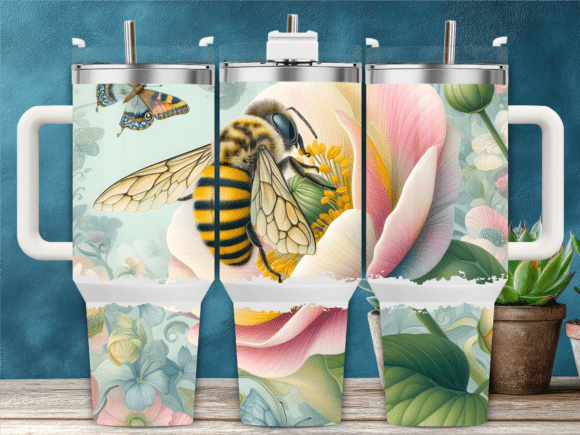 Honeybee and Flowers Nature 40oz Tumbler Review